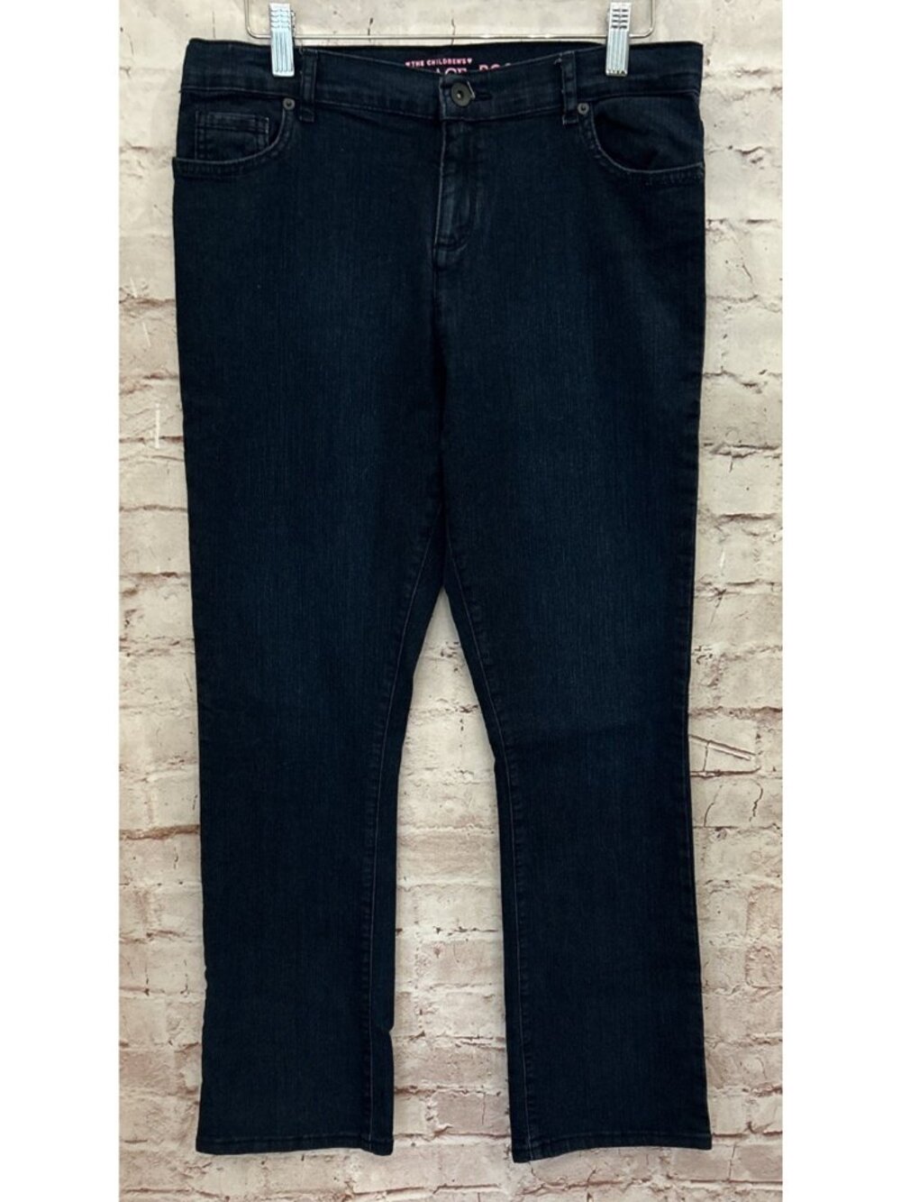 THE CHILDREN'S PLACE Girls Jeans BOOTCUT Super Dark Wash Denim Size 16 PLUS NEW